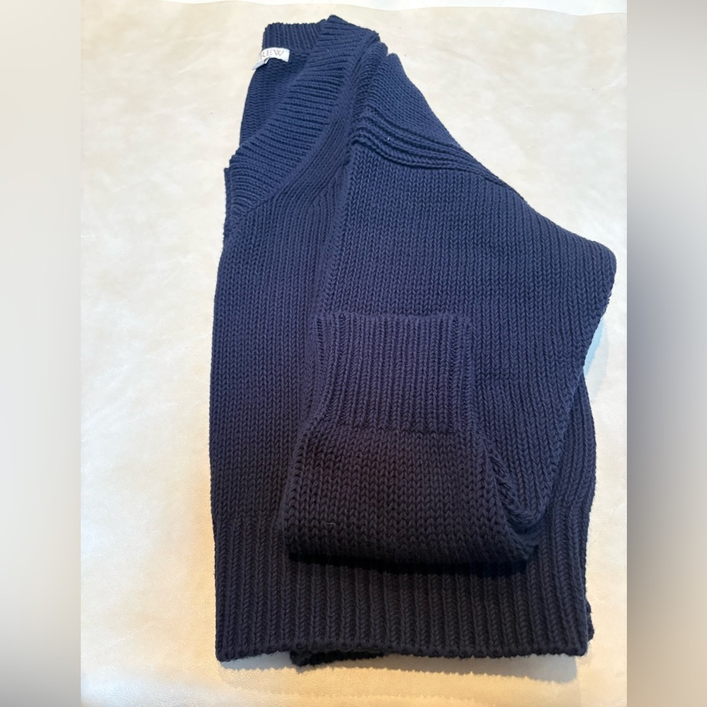 J. Crew excellent condition shaker v-neck cotton sweater - Picture 6 of 8